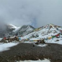 Figures 2 a & b: Frozen & seasonally frozen grounds on the Tibetan Plateau