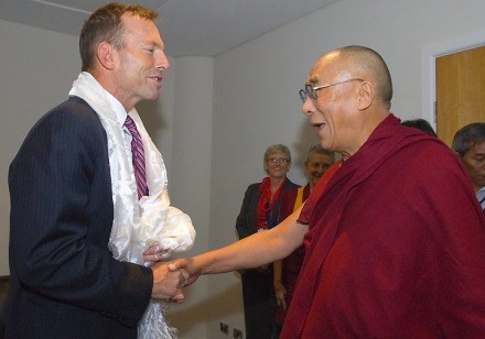 His Holiness the Dalai Lama meets Federal Opposition Leader Tony Abbott