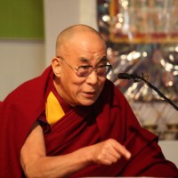His Holiness the Dalai Lama delivers his address at the inaugural session on 27 December 2009