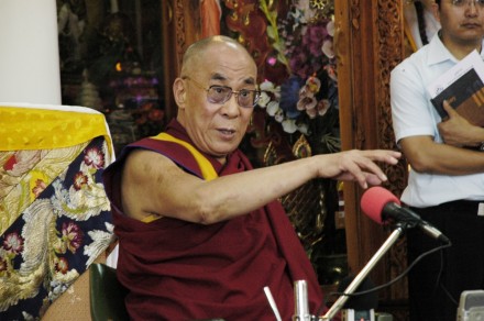 His Holiness meets the press on Kyigudo Earthquake at Tsuglag Khang, Mcleod Ganj, Dharamsala, Saturday, 17 April 2010.