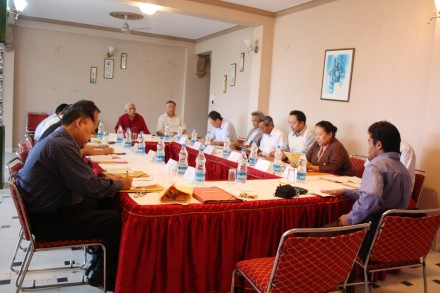 Task Force members attend a two-day meeting in Dharamsala, India, on 8 June 2010/ Photo by Namgyal Tsewang/TibetNet