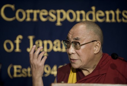 In this file photo His Holiness the Dalai Lama speaks to the media at the Foreign 