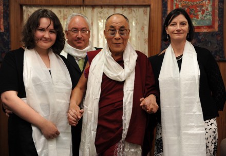 File photo of Mr Michael Danby (standing back), who chaired an Australian parliamentary hearing on the issue of Tibet in the Australian Parliament on 24 November 2010. The file picture with His Holiness the Dalai Lama was taken