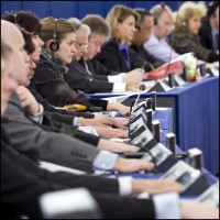 MEPs voting in Strasbourg