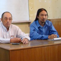 Mr Yuan Hongbing (left) during his visit to the Central Tibetan Administration in Dharamsala, India, in 2009. Also seen in the picture is Mr Sangay Kyap, head of the Chinese Desk at the Department of Information and International Relations