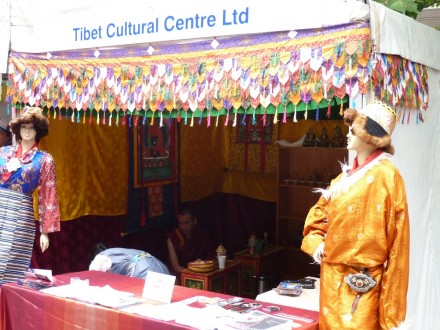 A Tibetan stall at the annual National Multicultural Festival in Canberra, Australia, on 11-13 February 2011