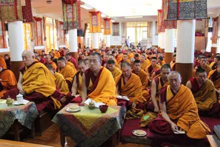 A special prayer service was held this morning at Tsuglagkhang, the main temple in Dharamsala, to mourn those who lost